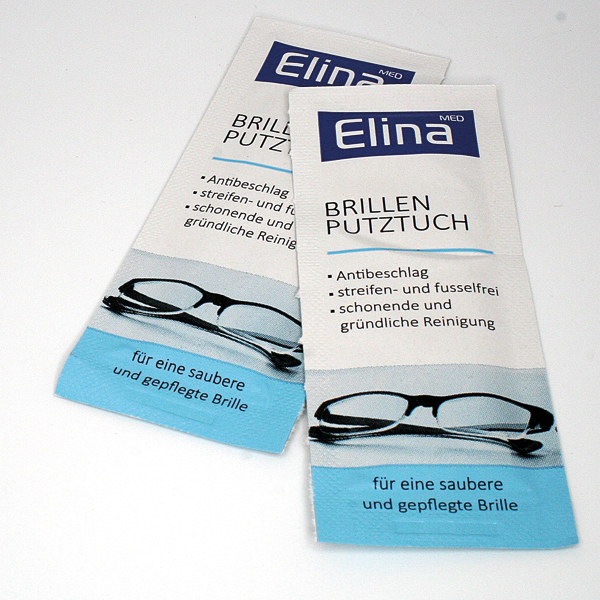 Brillenputztücher Elina 10er in Einzelsachets