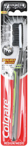 Brosse à dents Colgate Charcoal Double Action Med