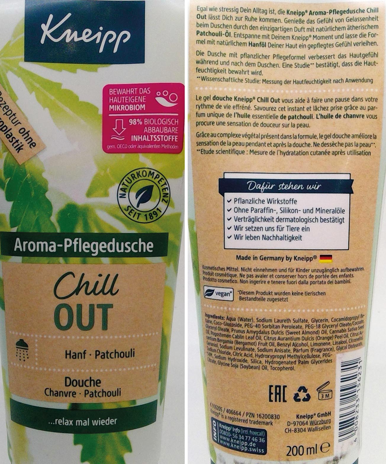 Kneipp Aroma shower Gel 200ml Chill Out