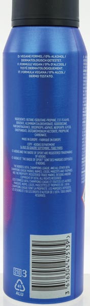 Adidas Déodorant Spray 150ml Champions League