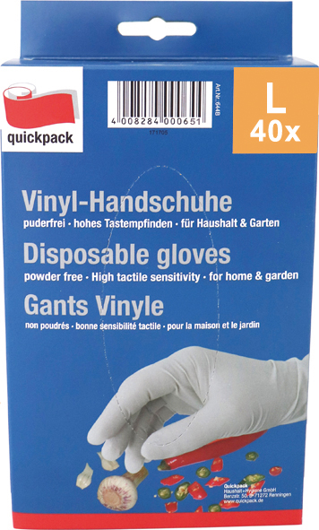 Glove one use 40pcs Size L extra thin