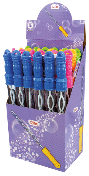 Bubblestick 37cm, 120ml colors assorted in Displ.