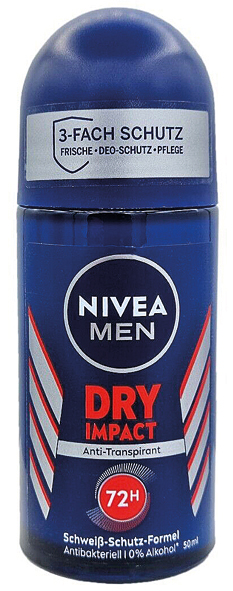 Nivea Deo Roll-On 50ml dry for Men blue