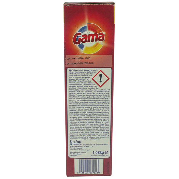 Gama washing powder 18sc 1,08kg