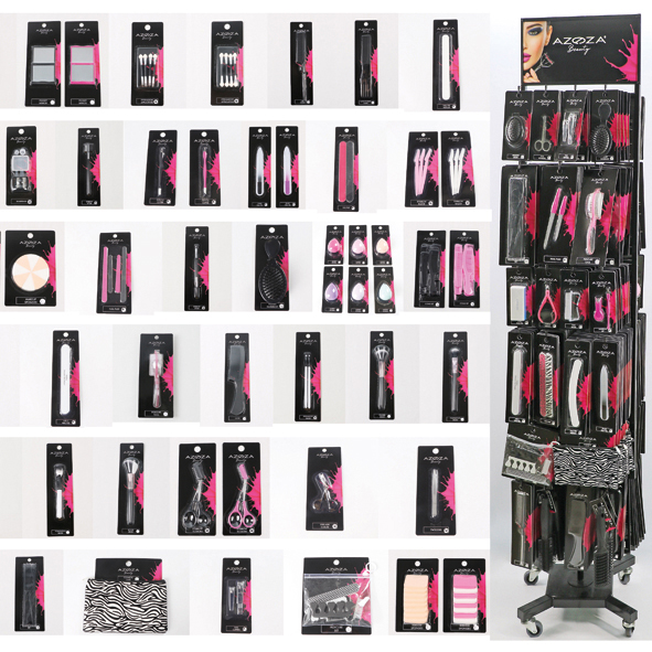 Beauty assortment 480pcs in metal stand