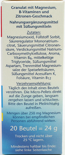 Doppelherz Magnesium + B6 + B12 direct 20 Port.