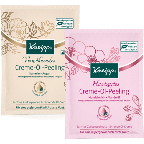 Crème Kneipp huile de gommage 40ml 2 fois triées