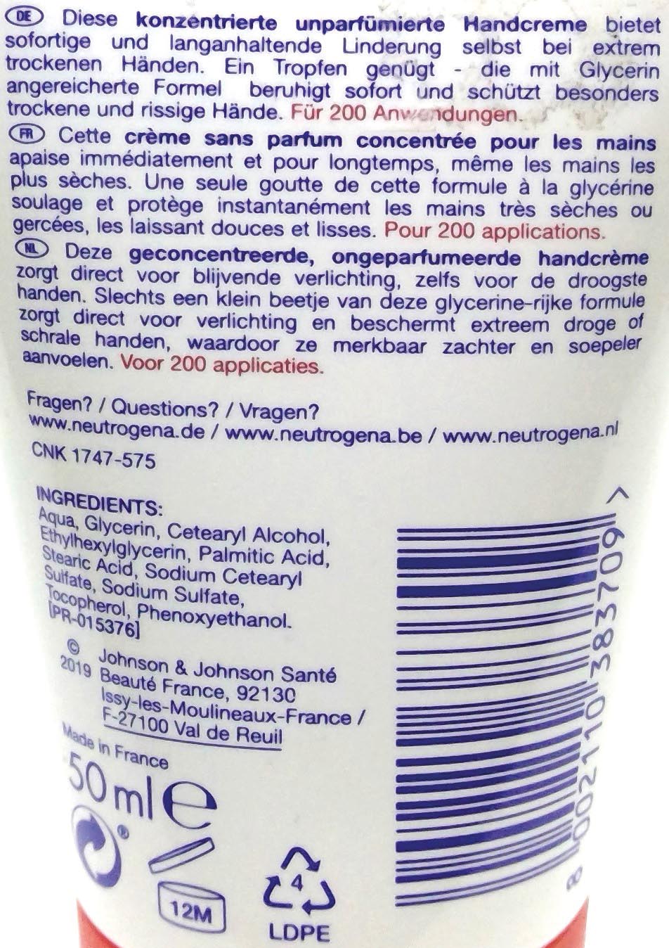 Neutrogene hand cream 50ml unscented