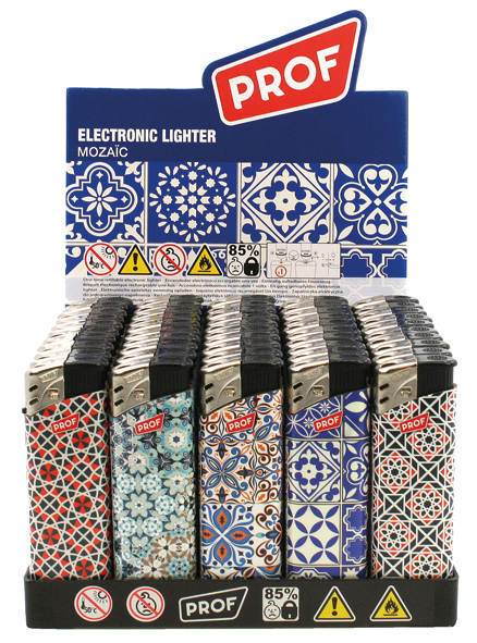 Lighter MOSAIC, electronics 5 assorted in disp