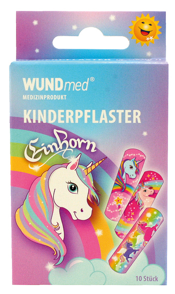 Wundverband Kinder 10er Einhorn