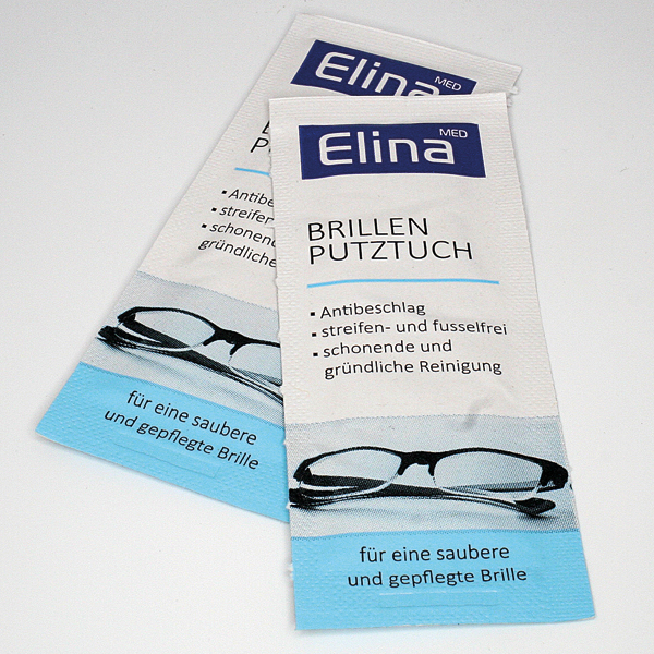 Brillenputztücher Elina 30er in Einzelsachets