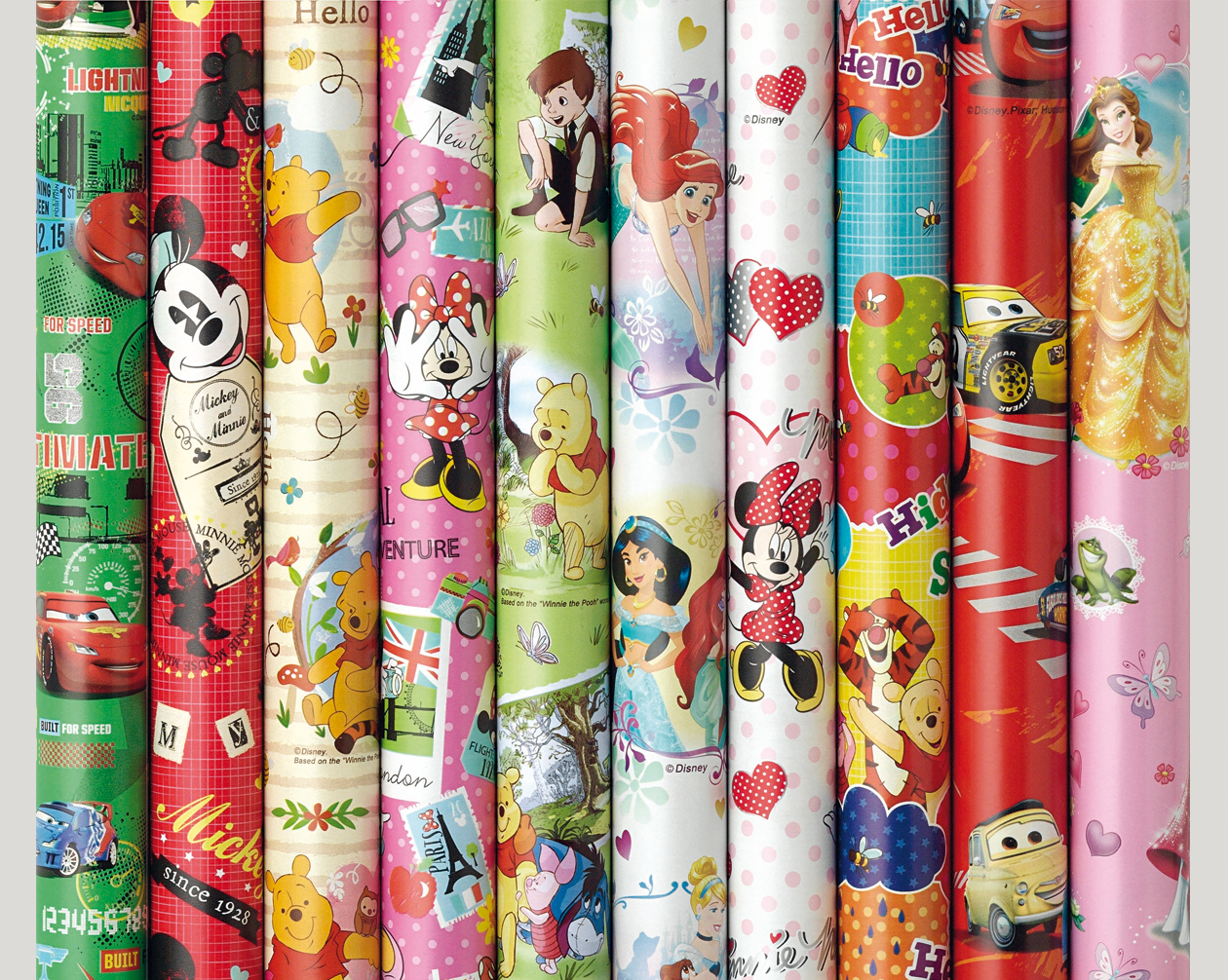 Wrappingpaper roll 2mx70cm Disney assorted