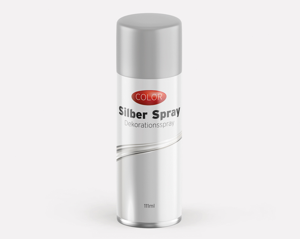 Decorative silver spray 85 g / 111 ml 24 pieces