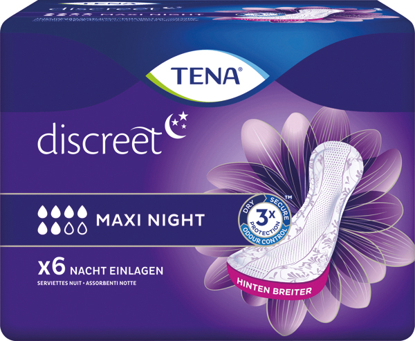 TENA discreet Maxi Night 6pcs