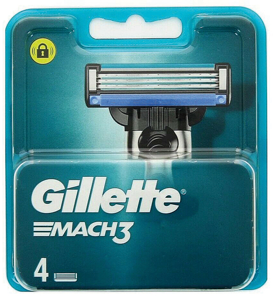 Gillette Mach3 4pc Blades