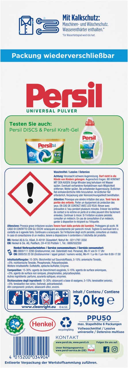 Persil Waschpulver Universal 45WL