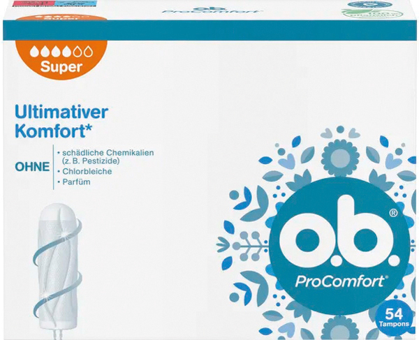 O.B. Tampons Pro Comfort Super 54's