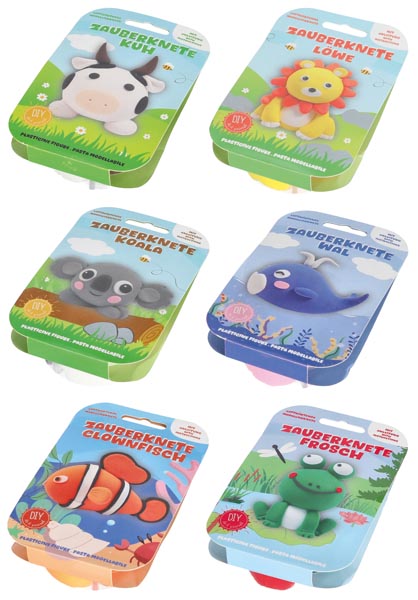 Zauberknete Lufthärtende Modellierknete, 6f. sort