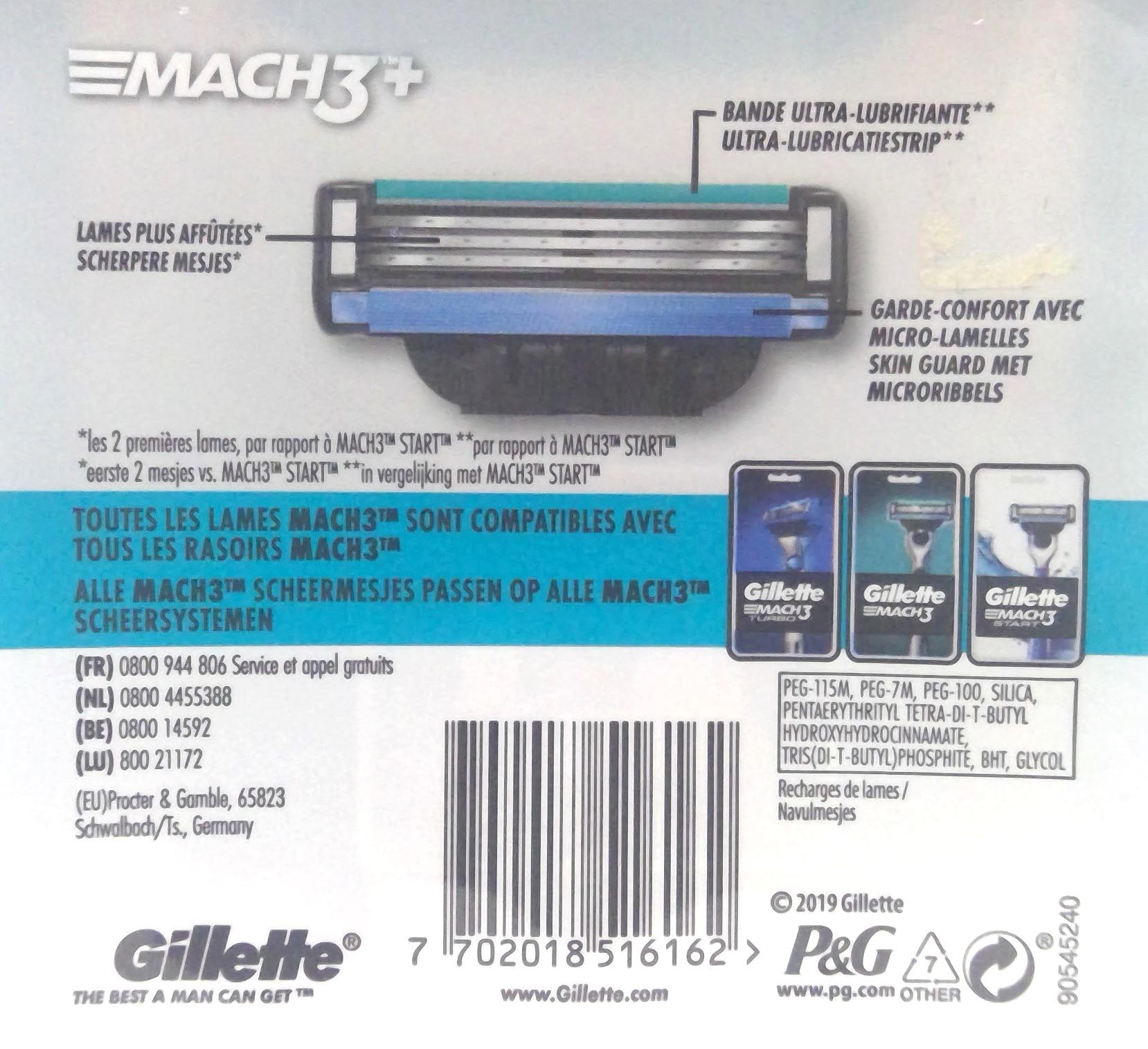 Gillette Mach3 8pc Blades