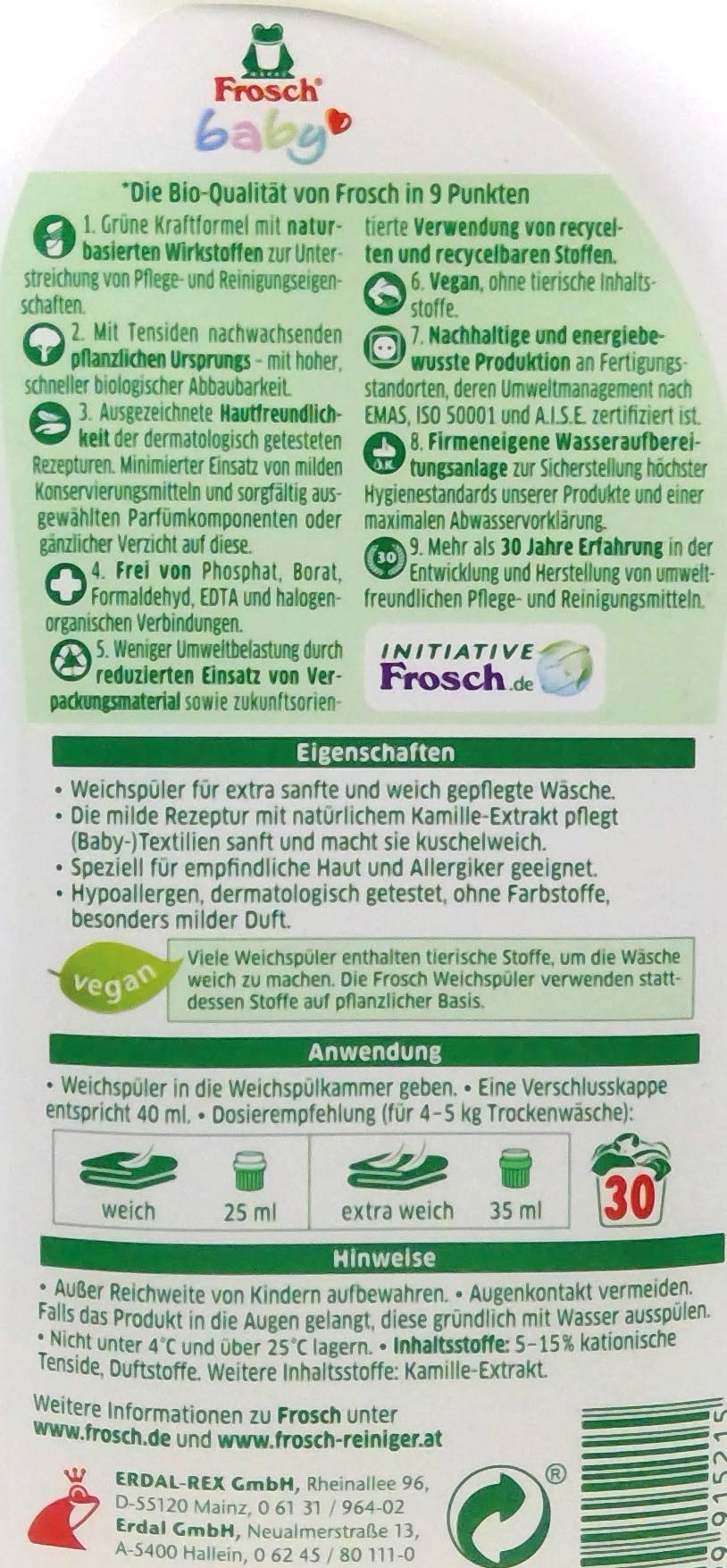 Frosch Baby Wäsche Spüler 750ml