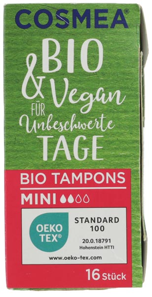 Cosmea Tampons Mini 16er Bio & Vegan