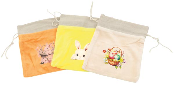 Fabric bag 15.5x18.5cm – hand-sewn from the finest fabric,
