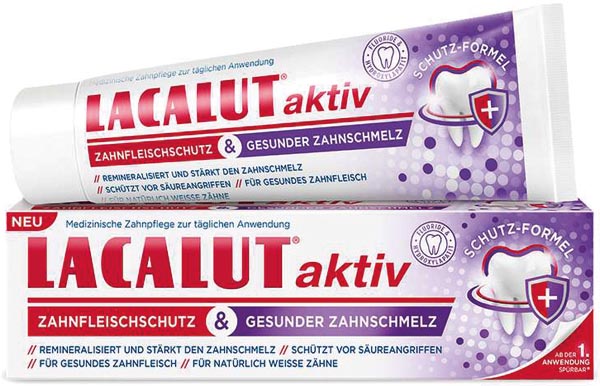 Lacalut dentifrice actif 75ml protection des