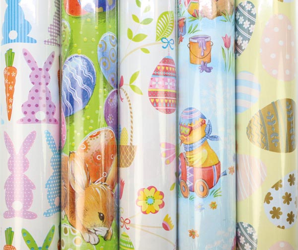 Wrapping paper with Easter print 2m x 70cm