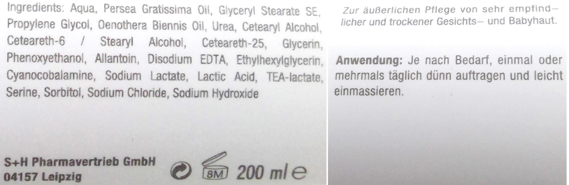 Avocado.B12 Die rosa Creme 200ml für die sehr empfindliche Haut