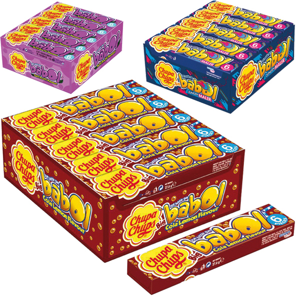 Chupa Chups chewing gum Big Babol assorted