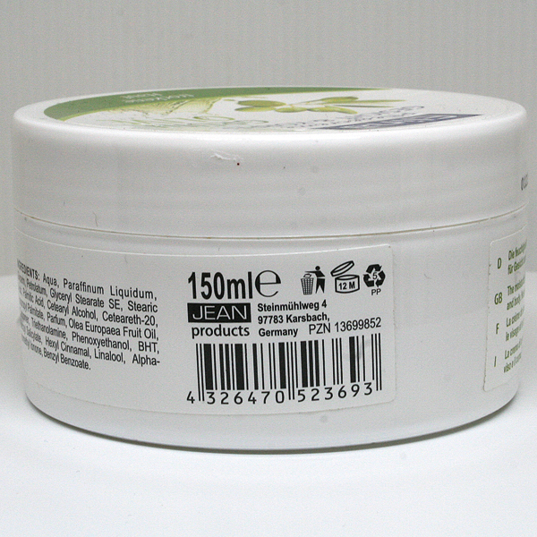 Crème de soins de la peau Elina Olive150ml en pot