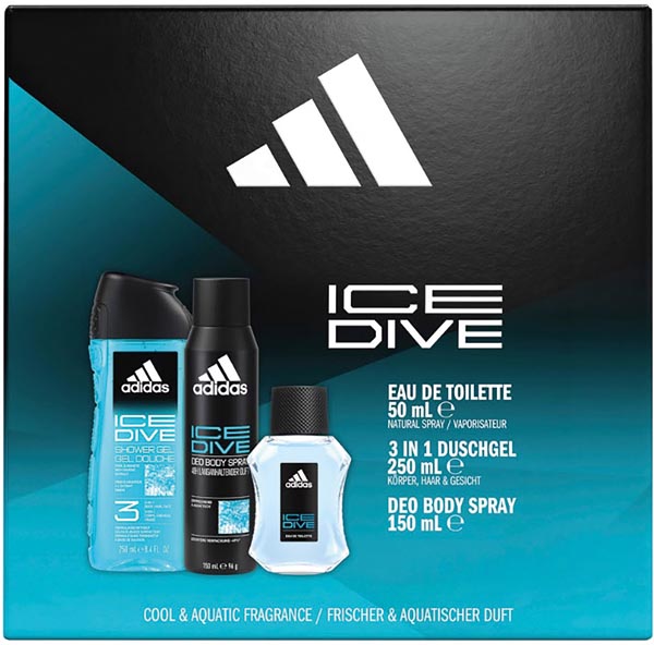Adidas GP EdT 50ml + Deo 150ml + Dusch 250ml Ice