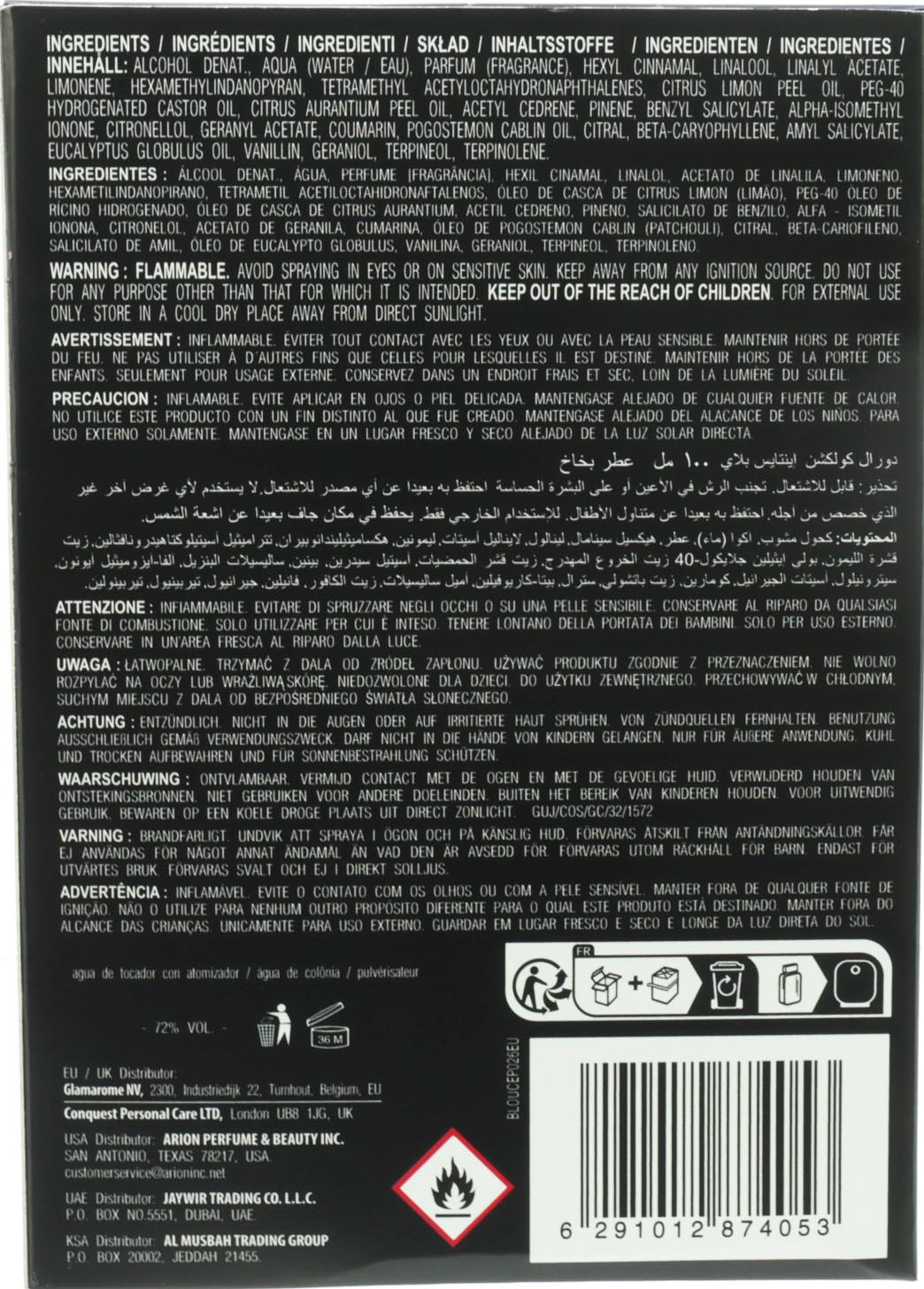 Dorall EDP 100ml Entice Play hommes