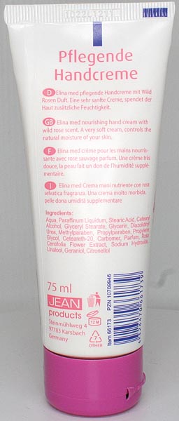 Elina Wild Rose Hand Cream 75ml in Tube