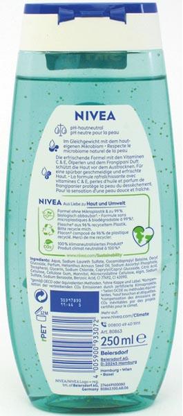 Nivea Shower 250ml Frangipani & Oil