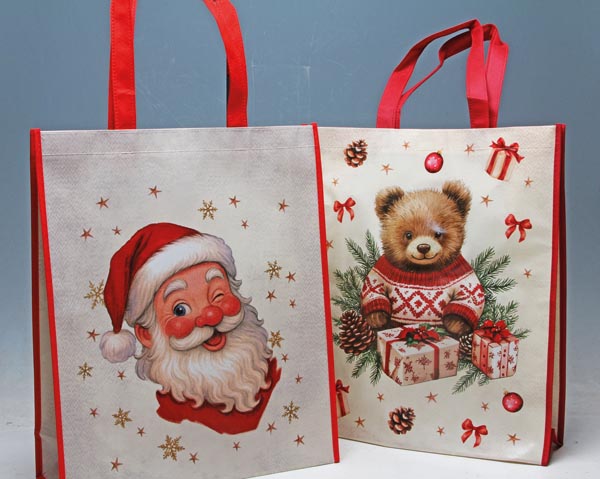 Shopping bag, 60x34x12cm, including 60cm handle, non-woven,