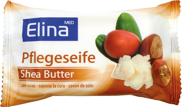 Savon Elina beurre de karité 80g Barre en feuille