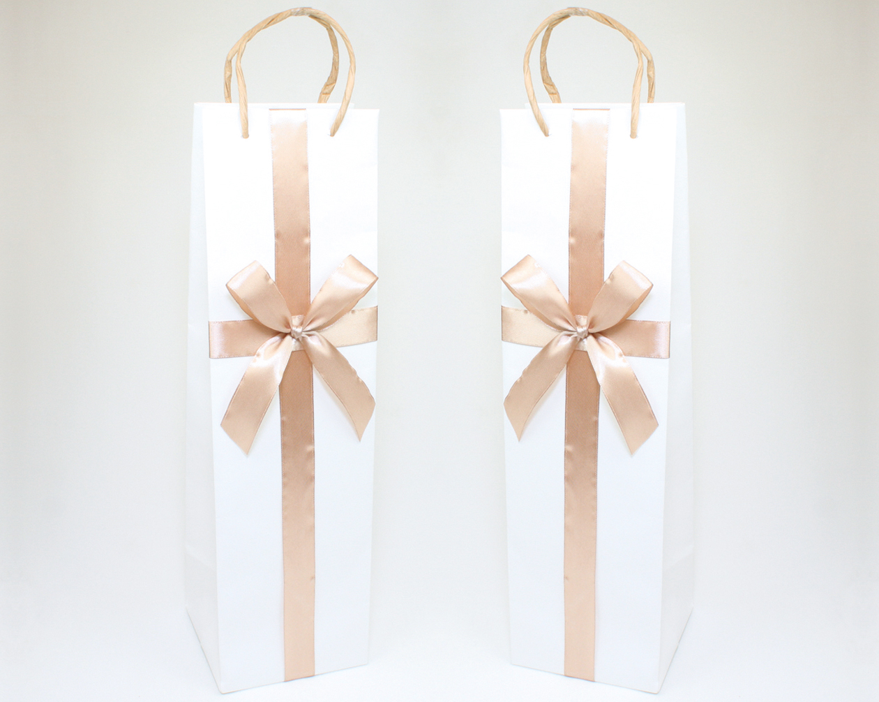 Gift bag 'Satin bow' bottle 35x10cm