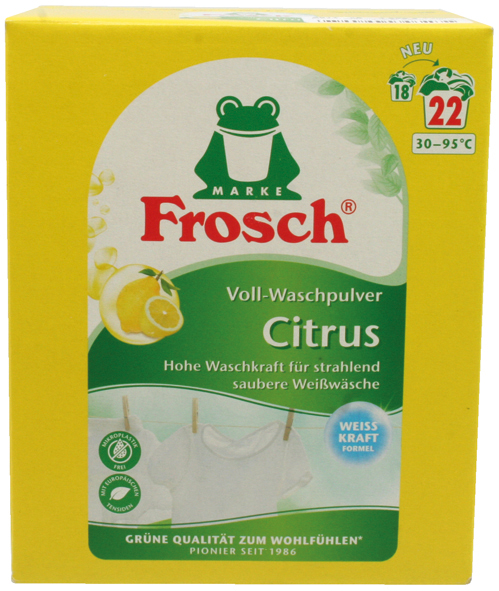 Frosch lessive en poudre pour 22 lavages Citrus