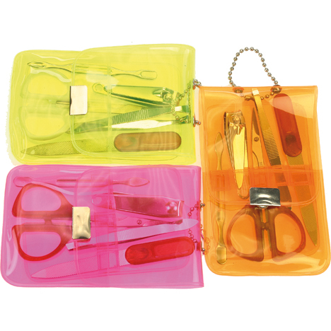 Nail Manicure Set 5pcs in Transp. Case Asstd.