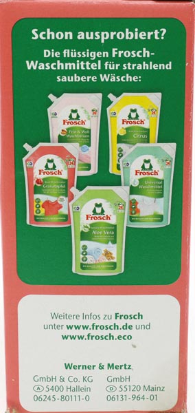 Frosch washing powder 1,45kg Pommegranate