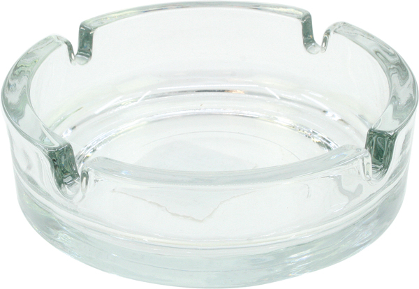 Aschenbecher Glas 10,5x3cm transparent