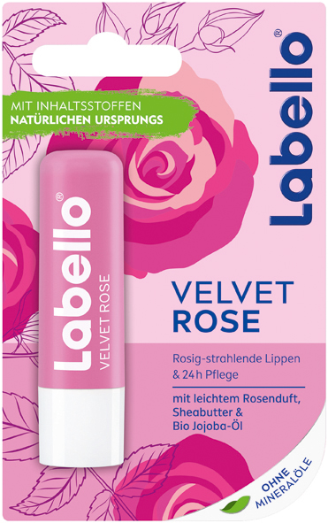 Labello baume à lèvres rose 5.5ml parfum de rose