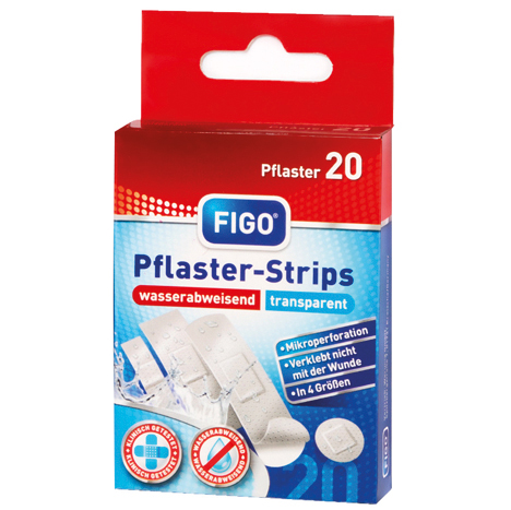 Pansement pour plaies Strips 20er transparent &