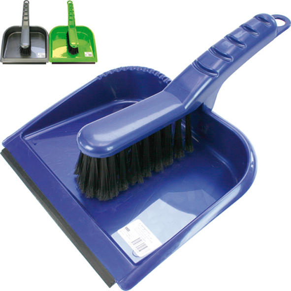 Broom Set XL 2pcs 35x22cm w/ Rubber Edge