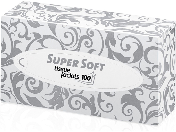 Cosmetic Tissues 100pcs 2-layer 21x19cm in Box