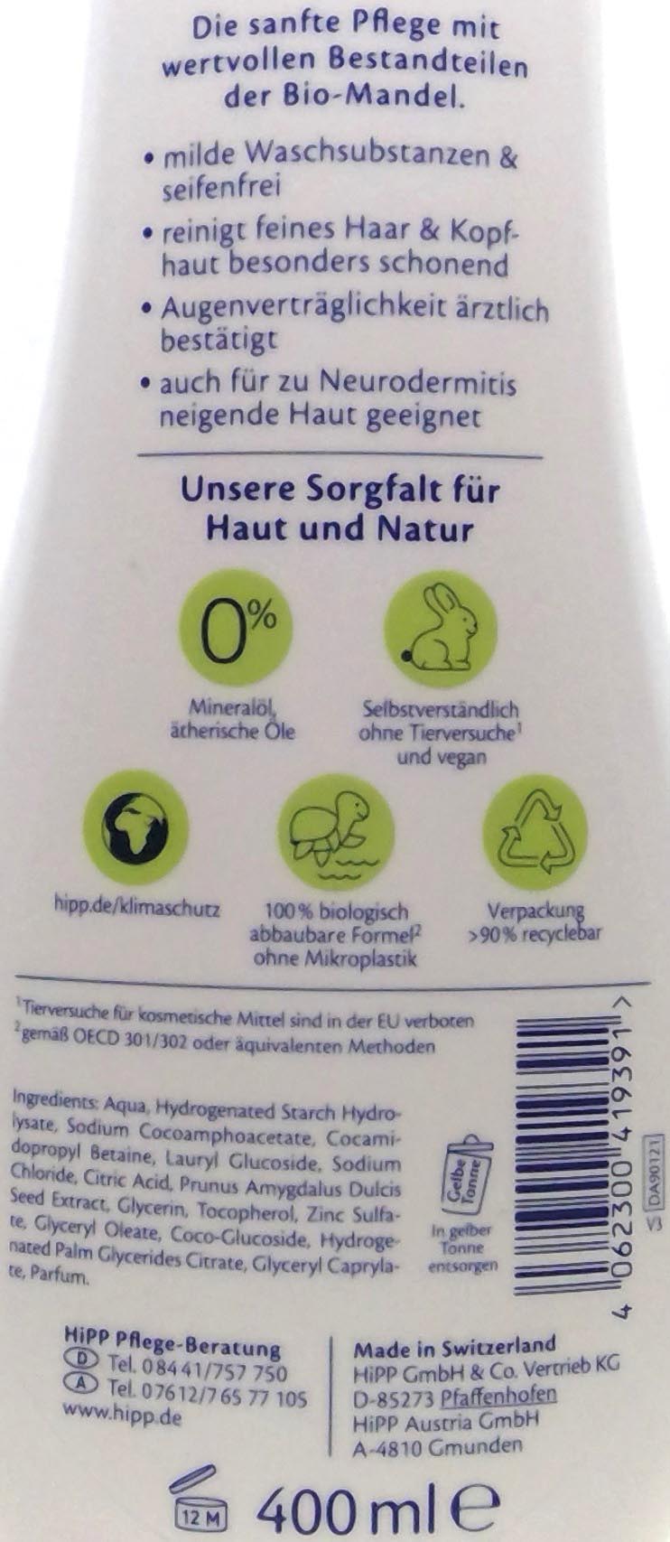 Hipp Babysanft Waschgel 400ml Haut und Haar