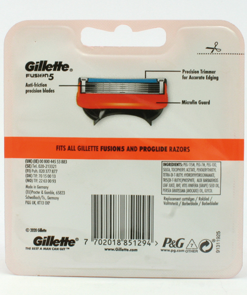 Gillette Fusion 4er Klingen