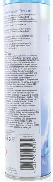 Air Freshener CLEAN 300ml Ocean