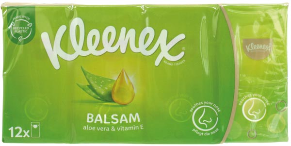 Handkerchiefs Kleenex Balm 4-layer 24x8 pieces
